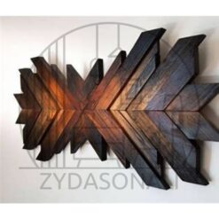 Handcrafted Wooden Geometric Wall Art in Idaho